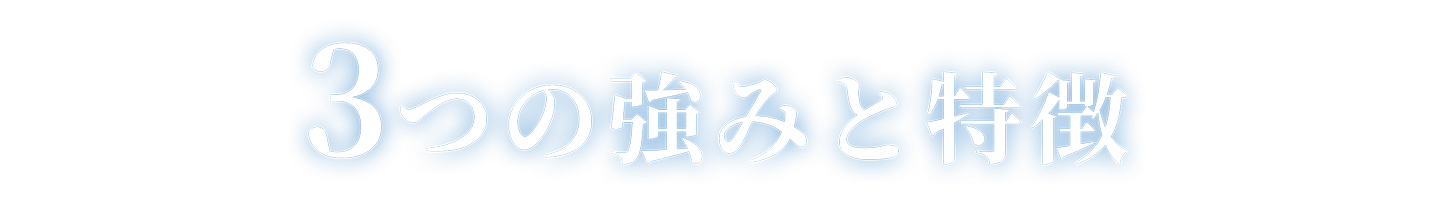 3つの強みと特徴
